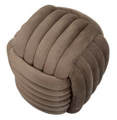 Pouf Softy Velours Gris