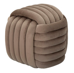 Pouf Softy Velours Gris
