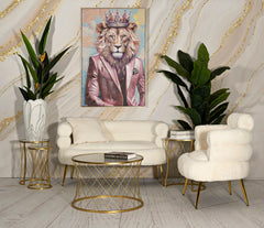 Ensemble de 4 tables en métal doré design en diamant plateau en verre trempé