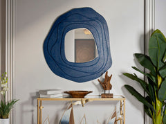 Miroir mural Dalia bleu