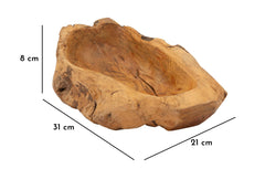 Plateau en teck recyclé formes irrégulières