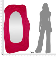 Miroir mural sinueux Dafne Fuchsia