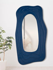 Miroir mural sinueux Dafne Bleu