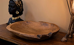 Plateau en Teck recyclé Wahan Artisanale