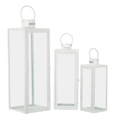 Ensemble de lanternes blanches 3 pcs