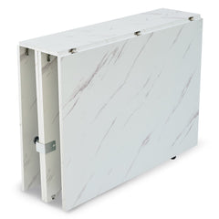 Table console Cesae extensible 300 cm effet marbre blanc