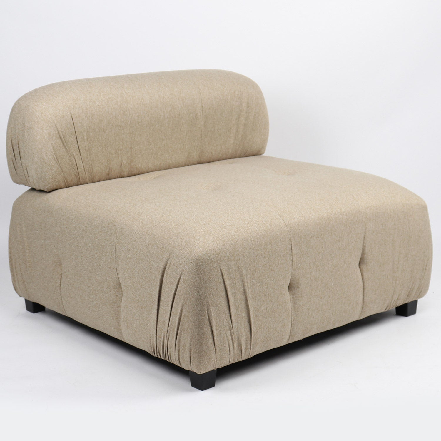 Canapé design modulable et transformable Hollywood Tissu Taupe clair