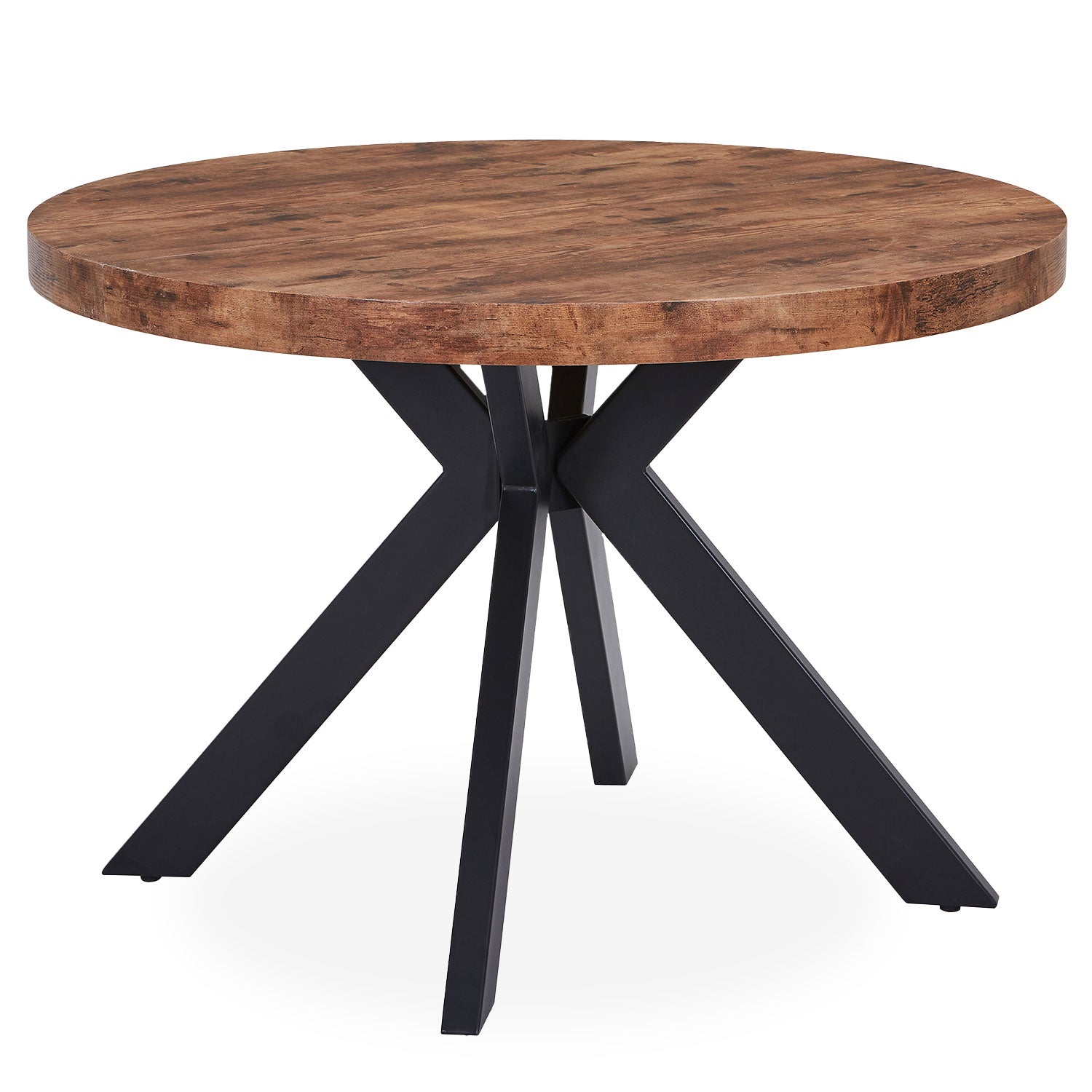 Table ronde extensible Myriade Noir et Noyer