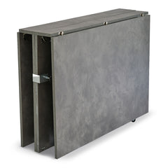 Table console Cesae extensible 300 cm effet béton ciré gris