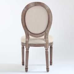 Chaise médaillon Royale type Louis XVI vue de dos 