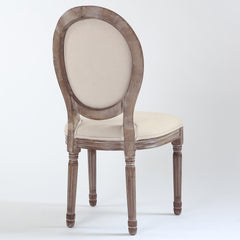 Chaise médaillon Royale type Louis XVI vue de dos 