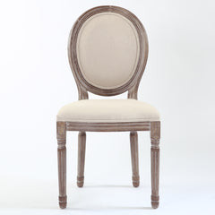 Lot de 20 chaises médaillon Royale tissu Beige