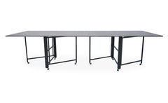 Table console Cesae extensible 300 cm effet béton ciré gris