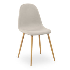 Lot de 4 tabourets Alcelio tissu beige