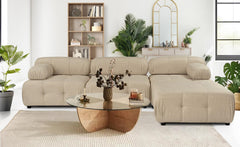 Canapé design modulable et transformable Hollywood Tissu Beige