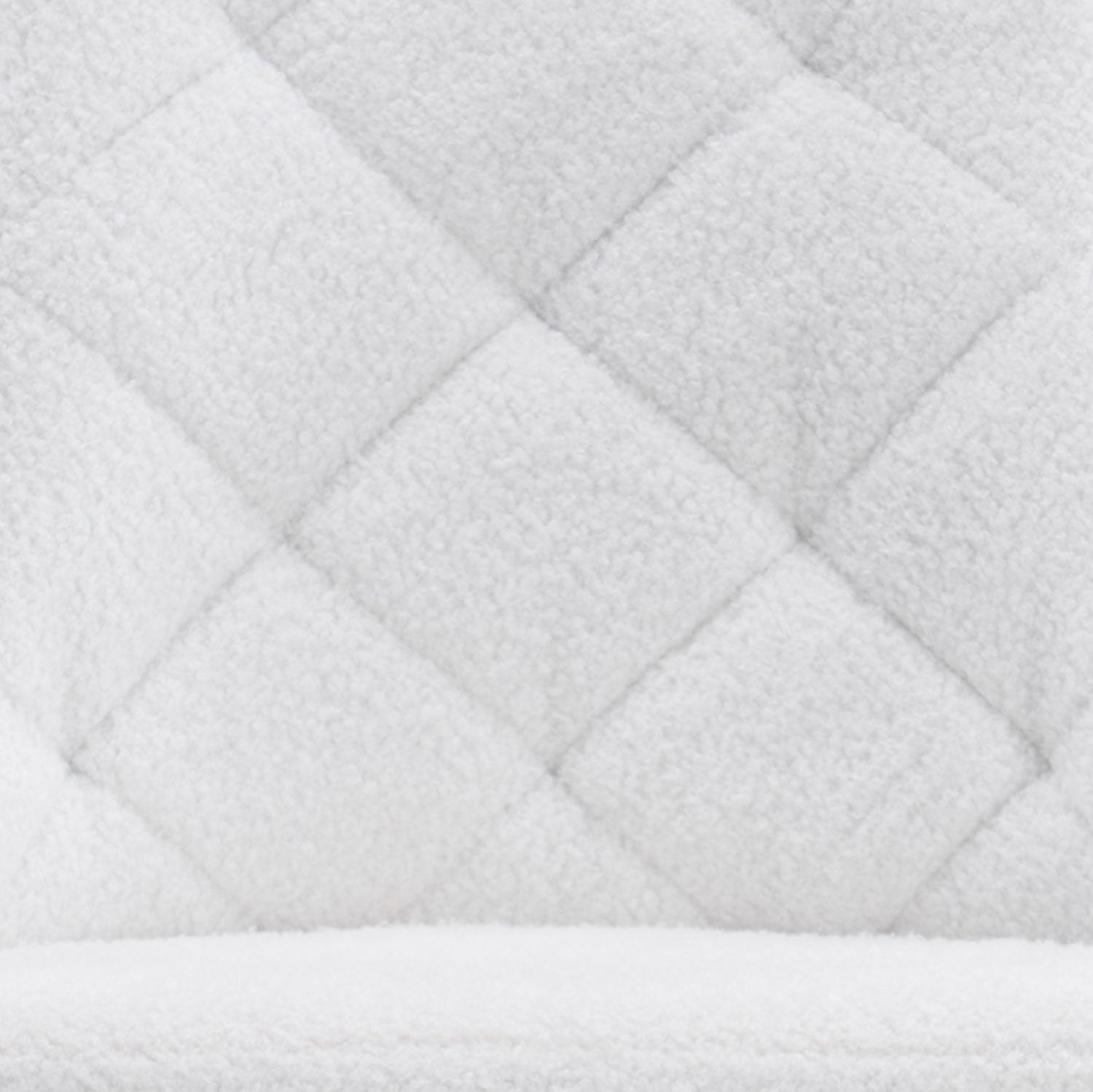 Lot de 2 chaises scandinaves Lalix Bois Noisette & Tissu bouclette Crème