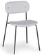 Lot de 8 chaises Brawks en tissu gris