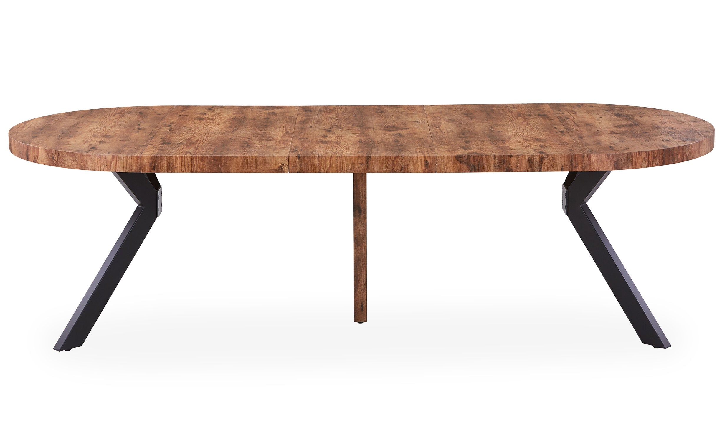 Table ronde extensible Myriade Noir et Noyer