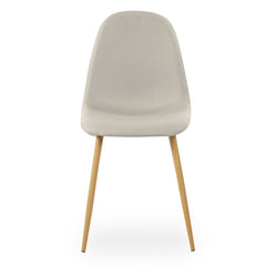 Lot de 4 tabourets Alcelio tissu beige