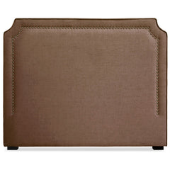 Tête de lit Milana 140cm Tissu Taupe avec clous de tapissier