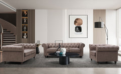 Fauteuil Abir au design rétro en simili cuir