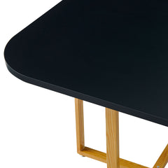 Table et chaises encastrables scandinaves Oslo Noir