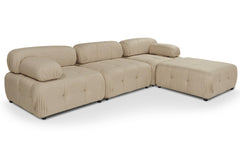 Canapé design modulable et transformable Hollywood Tissu Beige