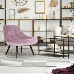 Fauteuil Danios Velours Rose