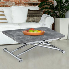 Table basse Adas à plateau relevable effet béton