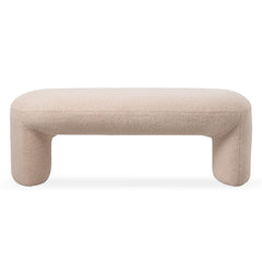 Banquette tendance Armania L110cm Tissu bouclette Beige