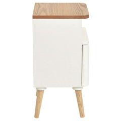 Table de chevet Amagta scandinave blanc et bois