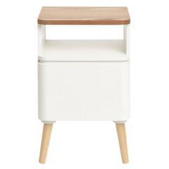 Table de chevet Amagta scandinave blanc et bois