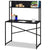 Bureau Buzelin avec étagère style industriel noir L100xP50cm
