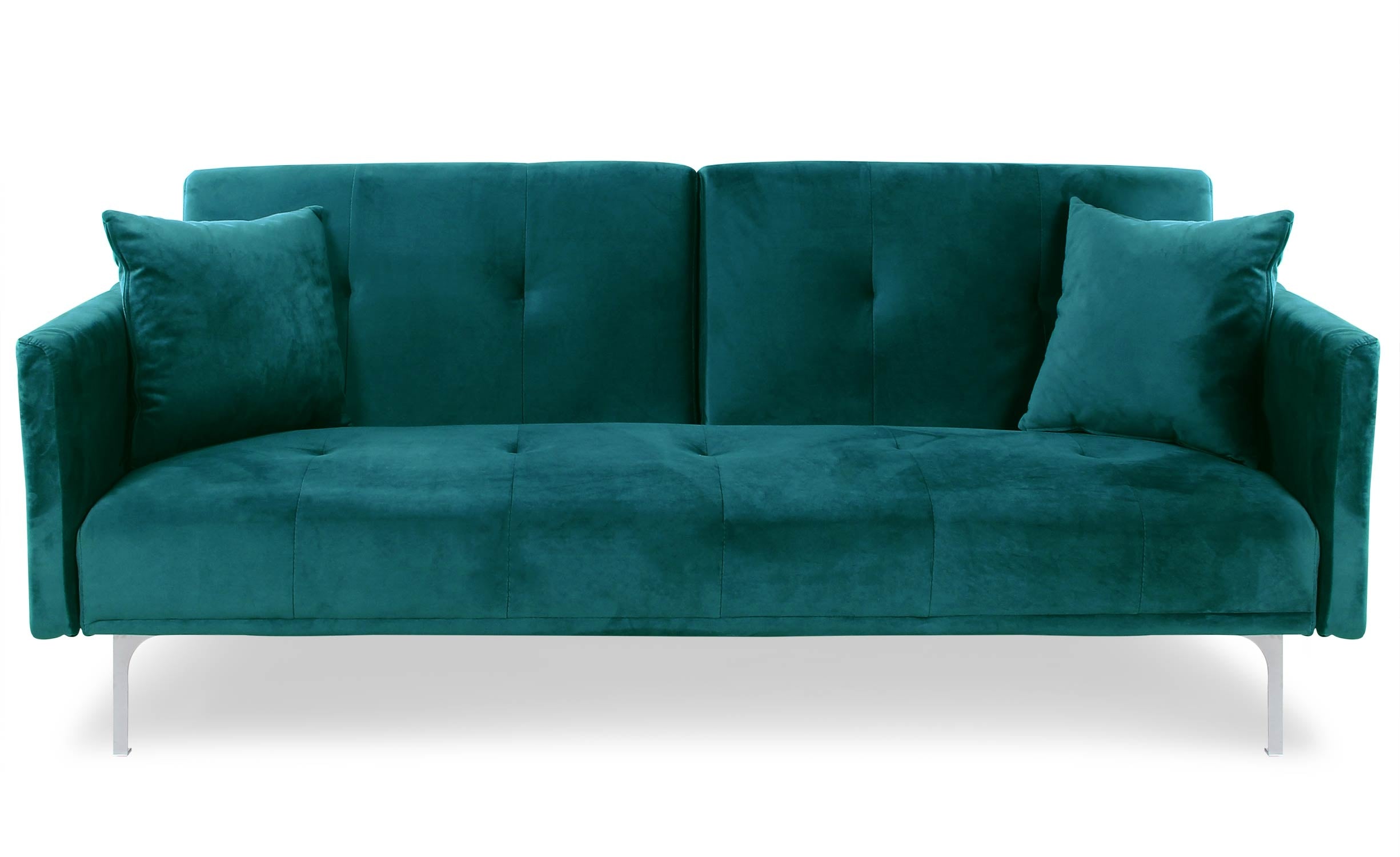 Canapé convertible 3 places Carla Velours Vert