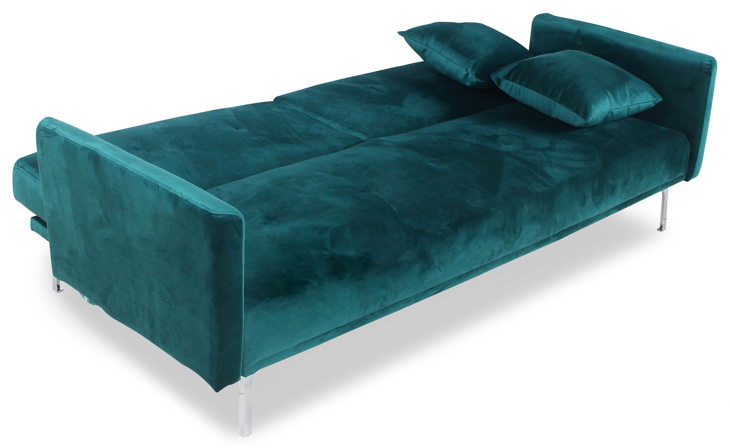 Canapé convertible 3 places Carla Velours Vert