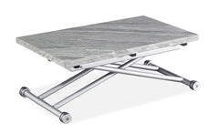 Table basse modulable Adas en effet marbre
