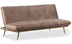 Canapé convertible clic-clac Fabrice Velours Taupe