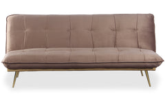 Canapé convertible clic-clac Fabrice Velours Taupe