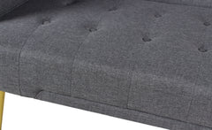 Canapé convertible clic-clac Justy Tissu Gris foncé