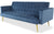 Canapé clic-clac convertible en velours bleu
