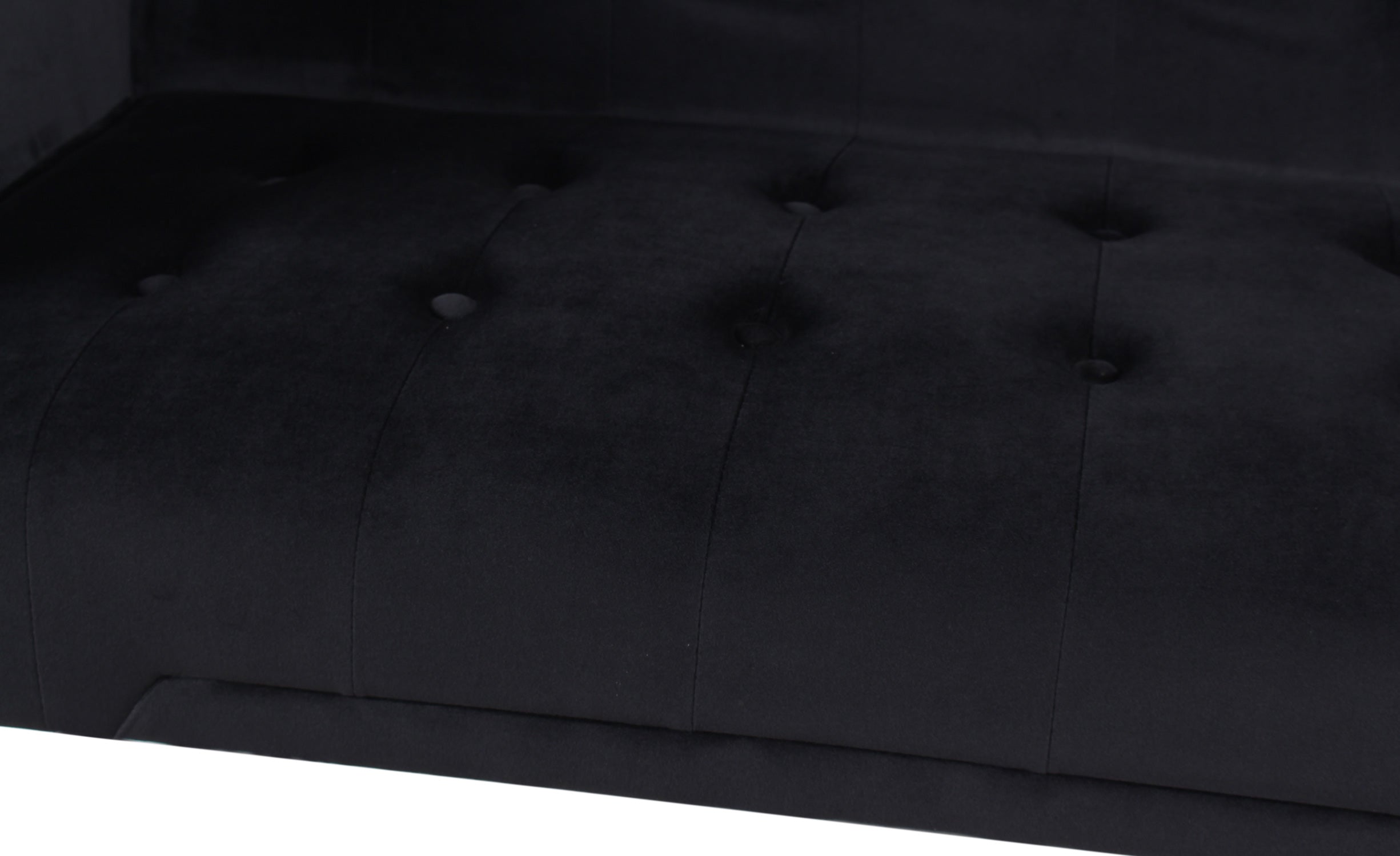 Canapé convertible clic-clac Justy Velours Noir