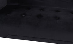 Canapé convertible clic-clac Justy Velours Noir