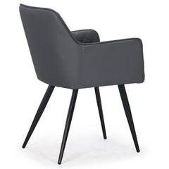 Lot de 2 tabourets Amso simili gris
