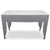 Console en marbre blanc avec pieds en métal argenté