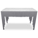 Console en marbre blanc avec pieds en métal argenté