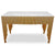 Console en marbre blanc avec pieds en métal doré