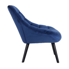 Fauteuil Danios Velours Bleu