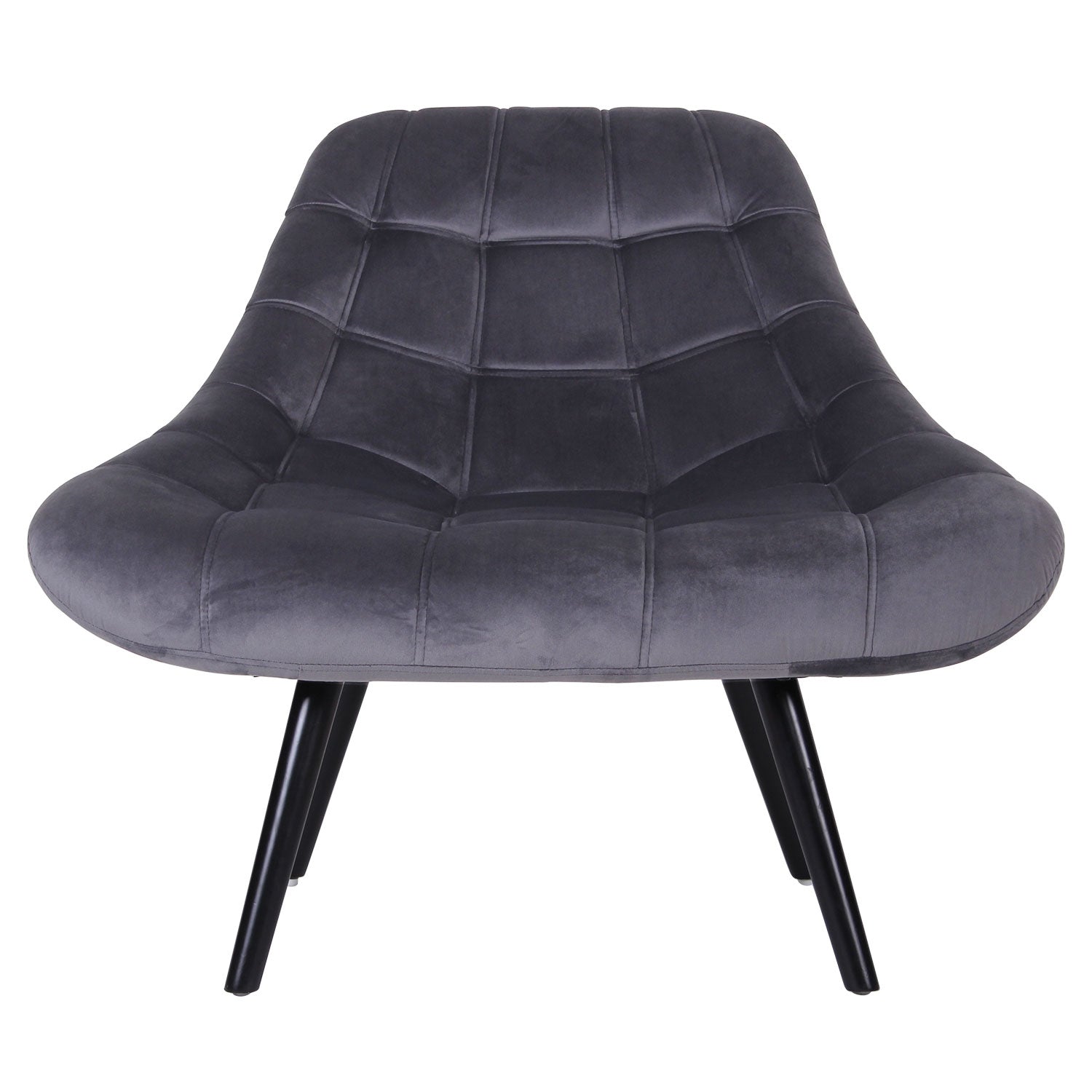 Fauteuil Danios Velours Gris