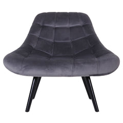 Fauteuil Danios Velours Gris