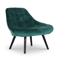 Fauteuil Danios Velours Vert